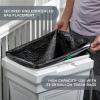 imageStep2 Atherton Large Garbage Container IndoorOutdoor Trash Can with Lid Weather Resistant Made of Durable Plastic WeatherResistant Classic WhiteClassic White