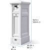 imageStep2 Atherton Reserve Storage Mailbox ampamp Post Extra Storage Weather Resistant Large Outdoor Mailboxes Made of Durable Plastic Easy to Install Flag Included Classic WhiteClassic White