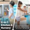 imageStep2 Cook ampamp Care Corner Kids Kitchen Playset ampamp Nursery IndoorOutdoor Kitchenette Interactive Play with Lights and Sounds Made of Durable Plastic 29 Piece Toy Accessories Toddlers 3 Years Old