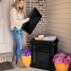 imageStep2 Express Package Delivery Box Weather Resistant Large Outdoor Parcel Storage Made of Durable Plastic No Installation Secures Packages BlackBlack