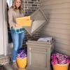 imageStep2 Express Package Delivery Box Weather Resistant Large Outdoor Parcel Storage Made of Durable Plastic No Installation Secures Packages BlackMocha