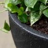 imageStep2 Fernway Round Planter Large Planters for Outdoor Plants Gardening and Flower Pot for Patio or Porch Efficient Drainage Durable Plastic Onyx Black 2PackOnyx Black