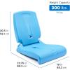 imageStep2 Folding Adult Flip Seat Portable Outdoor Chair for Poolside Tailgating Camping Picnic Stadium Provides Back Support When Sitting on Ground Made of Durable Plastic WhiteCapri