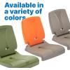imageStep2 Folding Adult Flip Seat Portable Outdoor Chair for Poolside Tailgating Camping Picnic Stadium Provides Back Support When Sitting on Ground Made of Durable Plastic WhiteOlive