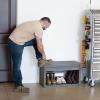 imageStep2 Lakewood Boot Bench Functional Entryway Rack Shoe Organizer Utility Bench Garage ampamp Mud Room Storage Brown