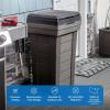 imageStep2 Lakewood Garbage Container  Dark Cedar  IndoorOutdoor Refuse Container  Large Capacity Garbage Receptacle  Decorative Trash Can with Lid  Ideal for Patio Kitchen Pool Storage and More