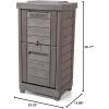 imageStep2 Lakewood Package Delivery Box Weather Resistant Large Outdoor Parcel Storage Made of Durable Plastic Easy Install Lock ampamp Key Access Dark Cedar