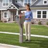 imageStep2 MailMaster Express Mailbox ampamp Post Weather Resistant Large Outdoor Mailboxes Made of Durable Plastic Easy to Install Flag Included Mocha