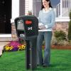 imageStep2 MailMaster Plus Mailbox ampamp Post Weather Resistant Large Outdoor Mailboxes Made of Durable Plastic Easy to Install Flag Included BlackBlack