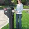 imageStep2 MailMaster Plus Mailbox ampamp Post Weather Resistant Large Outdoor Mailboxes Made of Durable Plastic Easy to Install Flag Included BlackBlack