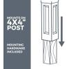 imageStep2 Mailmaster Hudson Mailbox ampamp Post Weather Resistant Large Outdoor Mailboxes Made of Durable Plastic Easy to Install Flag Included BlackBlack