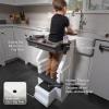 imageStep2 Mobile Helper Toddler Step Stool ampamp Tower Stand Adjustable Height ampamp Builtin Storage NonSlip Feet Includes Safety Bar Easy Wipe Down for Kids 15 Years Old