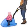 imageStep2 Push Around Sled Kids Ride On Toy ampamp Outdoor Snow Toboggan Made of Durable Plastic Max Weight 40 lbs for Toddlers 153 Years Old Blue