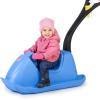 imageStep2 Push Around Sled Kids Ride On Toy ampamp Outdoor Snow Toboggan Made of Durable Plastic Max Weight 40 lbs for Toddlers 153 Years Old Blue