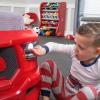 imageStep2 Roadster ToddlertoTwin Bed Crib to Twin Transition Race Car Bed Adjustable Ages 3 Years Old Easy Assembly RedRed Truck