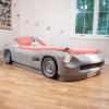 imageStep2 Roadster ToddlertoTwin Bed Transition Race Car Bed for Boys ampamp Girls Adjustable Made of Durable Plastic For Toddlers 3 Years Old Gray