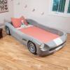 imageStep2 Roadster ToddlertoTwin Bed Transition Race Car Bed for Boys ampamp Girls Adjustable Made of Durable Plastic For Toddlers 3 Years Old Gray