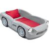 imageStep2 Roadster ToddlertoTwin Bed Transition Race Car Bed for Boys ampamp Girls Adjustable Made of Durable Plastic For Toddlers 3 Years Old Gray