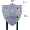 imageStep2 Snow Shield Mailbox Guard Winter Mailbox Snow Plow Shield Weather Resistant Made of Durable Plastic Reflector Included Easy Install Gray