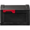 imageStep2 TowntoTown XL PostMount Mailbox Weather Resistant Large Outdoor Mailboxes Made of Durable Plastic Easy to Install USPS T4 Sized Mailbox Flag Included Onyx BlackOnyx Black