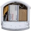 imageStep2 TowntoTown XL PostMount Mailbox Weather Resistant Large Outdoor Mailboxes Made of Durable Plastic Easy to Install USPS T4 Sized Mailbox Flag Included Onyx BlackClassic White