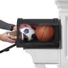 imageStep2 TowntoTown XL PostMount Mailbox Weather Resistant Large Outdoor Mailboxes Made of Durable Plastic Easy to Install USPS T4 Sized Mailbox Flag Included Onyx BlackOnyx Black