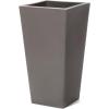 imageStep2 Tremont Tall Round Tapered Planter Large Planters for Outdoor Plants Gardening and Flower Pot for Patio or Porch Efficient Drainage Durable Plastic Dark Cedar 1PackDark Cedar