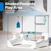 imageStep2 Vero Kid Cabana Shaded Poolside Retreat with Water Play and Snack Station FadeResistant Waterproof Easy Assembly White