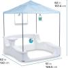 imageStep2 Vero Kid Cabana Shaded Poolside Retreat with Water Play and Snack Station FadeResistant Waterproof Easy Assembly White