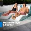 imageStep2 Vero Pool Lounger FadeResistant Waterproof Patio Furniture Pool Lounge Chair for Sun Shelf Use in Pools with Shelves Up to 9Inches Deep or Outside Pool Deck Weighted WhiteWeighted  Riser