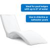 imageStep2 Vero Pool Lounger FadeResistant Waterproof Patio Furniture Pool Lounge Chair for Sun Shelf Use in Pools with Shelves Up to 9Inches Deep or Outside Pool Deck Weighted WhiteWeighted