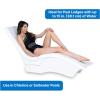 imageStep2 Vero Pool Lounger FadeResistant Waterproof Patio Furniture Pool Lounge Chair for Sun Shelf Use in Pools with Shelves Up to 9Inches Deep or Outside Pool Deck Weighted WhiteWeighted  Riser