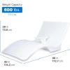 imageStep2 Vero Pool Lounger FadeResistant Waterproof Patio Furniture Pool Lounge Chair for Sun Shelf Use in Pools with Shelves Up to 9Inches Deep or Outside Pool Deck Weighted WhiteLoveseat Weighted