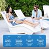imageStep2 Vero Pool Lounger FadeResistant Waterproof Patio Furniture Pool Lounge Chair for Sun Shelf Use in Pools with Shelves Up to 9Inches Deep or Outside Pool Deck Weighted WhiteWeighted  Riser