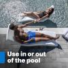 imageStep2 Vero Pool Lounger FadeResistant Waterproof Patio Furniture Pool Lounge Chair for Sun Shelf Use in Pools with Shelves Up to 9Inches Deep or Outside Pool Deck Weighted WhiteWeighted