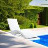 imageStep2 Vero Pool Lounger FadeResistant Waterproof Patio Furniture Pool Lounge Chair for Sun Shelf Use in Pools with Shelves Up to 9Inches Deep or Outside Pool Deck Weighted WhiteWeighted