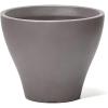 imageStep2 Fernway Round Planter Large Planters for Outdoor Plants Gardening and Flower Pot for Patio or Porch Efficient Drainage Durable Plastic Onyx Black 2PackDark Cedar