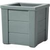 imageStep2 Lakewood Square Planter Large Planters for Outdoor Plants Gardening and Flower Pot for Patio or Porch Efficient Drainage Durable Plastic Sage Gray 2PackSage Gray