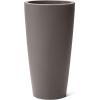 imageStep2 Tremont Tall Round Tapered Planter Large Planters for Outdoor Plants Gardening and Flower Pot for Patio or Porch Efficient Drainage Durable Plastic Dark Cedar 1PackDark Cedar