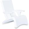 imageStep2 Vero Adirondack Chair Stylish Poolside Lounger FadeResistant Waterproof Patio Furniture for Sun Shelf Use in Pools up to 9Inches of Water Weighted WhiteChair