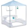 imageStep2 Vero Kid Cabana Shaded Poolside Retreat with Water Play and Snack Station FadeResistant Waterproof Easy Assembly White