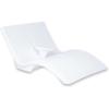 imageStep2 Vero Pool Lounger FadeResistant Waterproof Patio Furniture Pool Lounge Chair for Sun Shelf Use in Pools with Shelves Up to 9Inches Deep or Outside Pool Deck Weighted WhiteLoveseat Weighted