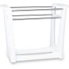 imageStep2 Vero Poolside Organizer OutdoorIndoor Waterproof Patio Furniture Pool ampamp Toy Storage Made of Durable Plastic White