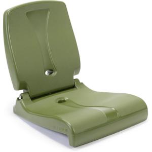 imageStep2 Folding Adult Flip Seat Portable Outdoor Chair for Poolside Tailgating Camping Picnic Stadium Provides Back Support When Sitting on Ground Made of Durable Plastic WhiteOlive