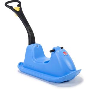 imageStep2 Push Around Sled Kids Ride On Toy ampamp Outdoor Snow Toboggan Made of Durable Plastic Max Weight 40 lbs for Toddlers 153 Years Old Blue