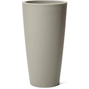 imageStep2 Tremont Tall Round Tapered Planter Large Planters for Outdoor Plants Gardening and Flower Pot for Patio or Porch Efficient Drainage Durable Plastic Dark Cedar 1PackConcrete