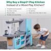 imageStep2 Cooking Time Kids Kitchen Playset IndoorOutdoor Kitchenette Interactive Play with Lights and Sounds Made of Durable Plastic Includes 23 Piece Toy Accessories for Toddlers 2 Years Old