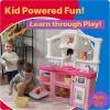 imageStep2 Fun with Friends Kids Kitchen Playset IndoorOutdoor Kitchenette Interactive Play with Lights and Sounds Durable Plastic Includes 25 Piece Toy Accessories Toddlers 2 Years Old PinkGray
