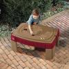 imageStep2 Naturally Playful Sand Table Kids Sand Activity Sensory Table 5 Piece Accessory Kit Toddler Summer Outdoor Toys 2 Years OldBrownMaroon