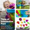 imageStep2 Rain Showers and Unicorns Water Table Kids Water and Sand Activity Sensory Playset Summer Outdoor Toys 13 Piece Water Toy Accessories for Toddlers 15 Years Old Blue ampamp PurpleRain Showers Splash Pond